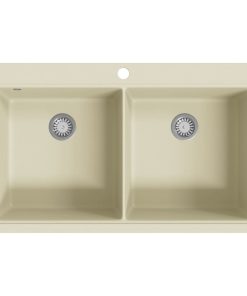 Lavello Da Cucina In Granito Vasca Doppia Beige
