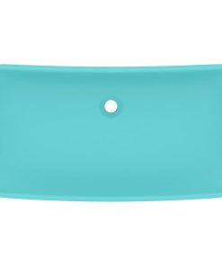 Lavabo Lusso Rettangolare Verde Chiaro Opaco 71x38 Cm Ceramica