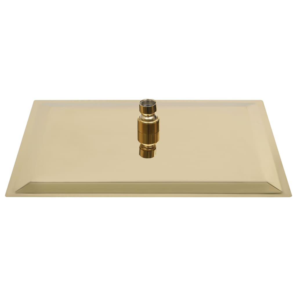 Testa Doccia A Pioggia In Acciaio Inox 40x40 Cm Quadrata Oro