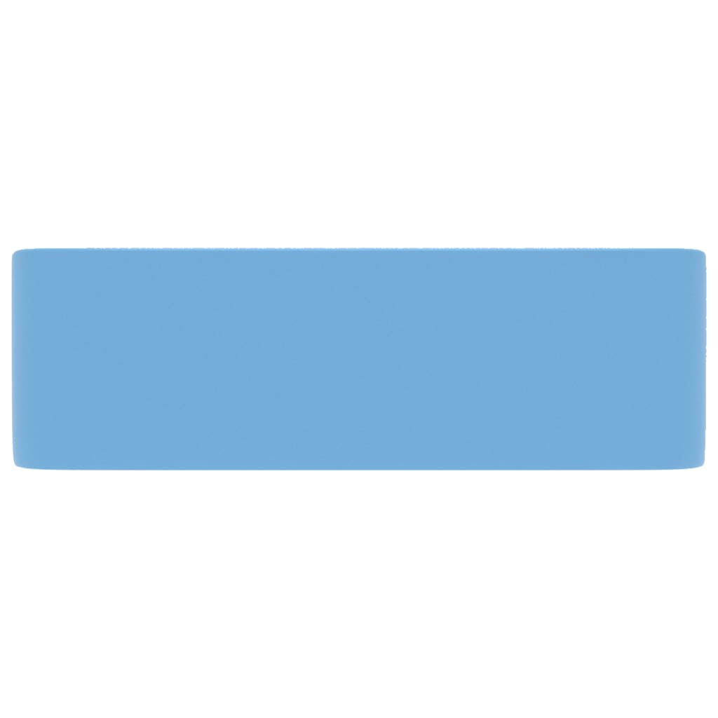 Lavandino Luxury Azzurro Opaco 41x30x12 Cm In Ceramica - Image 5