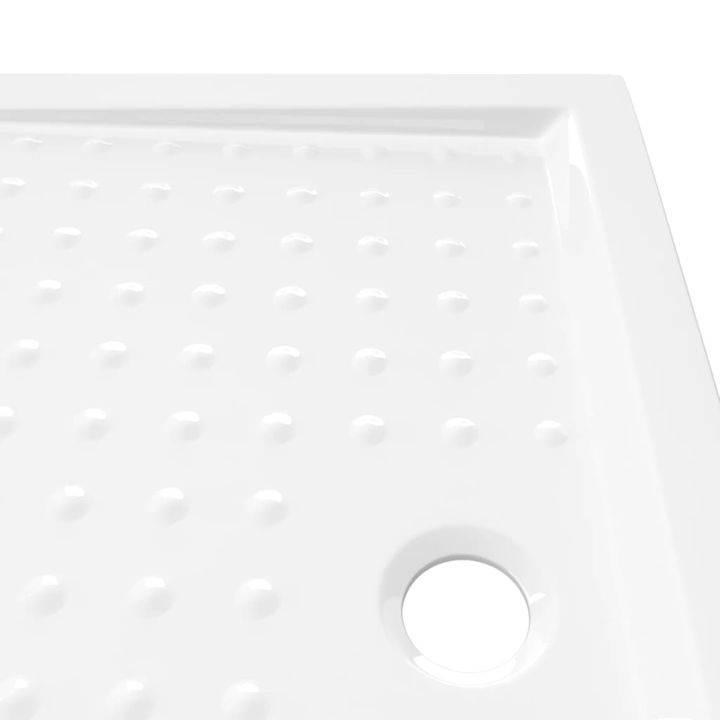 Piatto Doccia Con Superficie Puntinata Bianco 90x70x4 Cm In Abs - Image 3