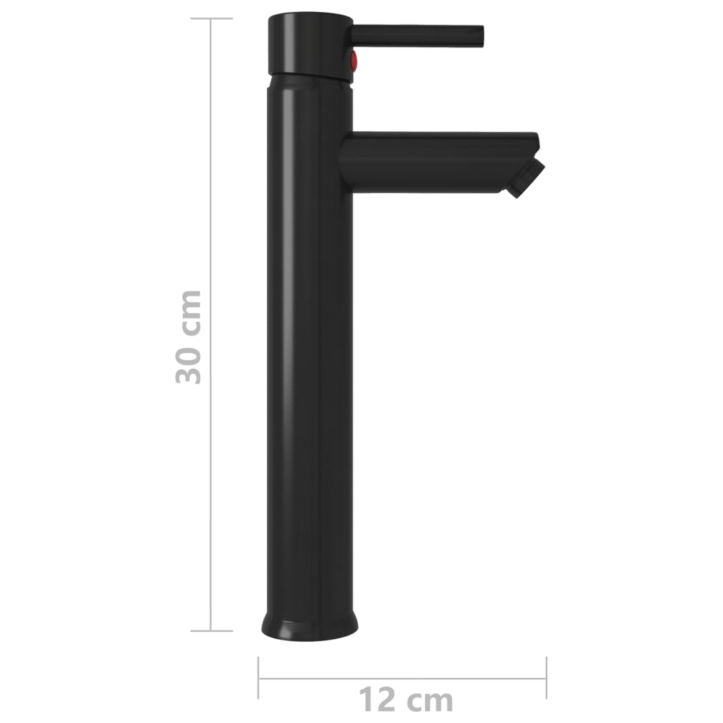 Rubinetto Miscelatore Da Bagno Nero 12x30 cm