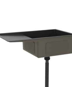 Lavello Da Cucina Lavorato A Mano Nero Acciaio Inox