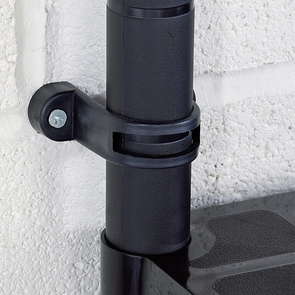 Scaffale A 4 Ripiani Nero 61x30,5x130 Cm In Plastica - Image 3