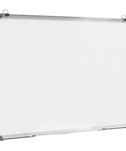 Lavagna Magnetica Bianca Cancellabile A Secco 70x50 Cm Acciaio