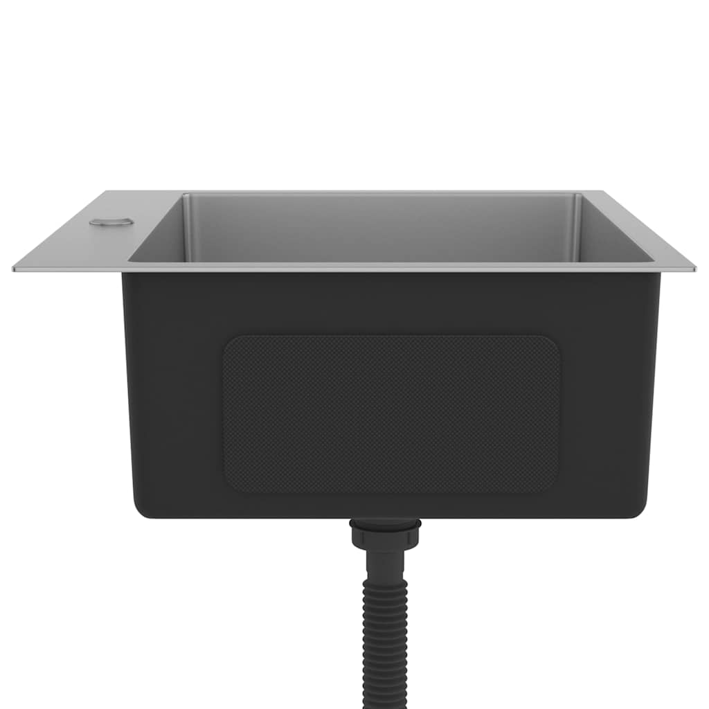 Lavello Da Cucina Lavorato A Mano In Acciaio Inox - Image 5