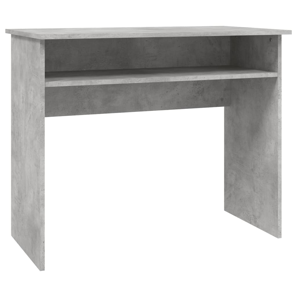 Scrivania Grigio Cemento 90x50x74 Cm In Legno Multistrato - Image 4