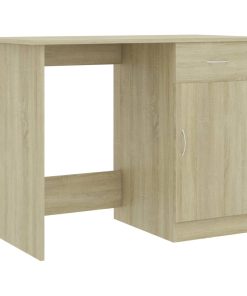 Scrivania Rovere Sonoma 100x50x76 Cm In Legno Multistrato