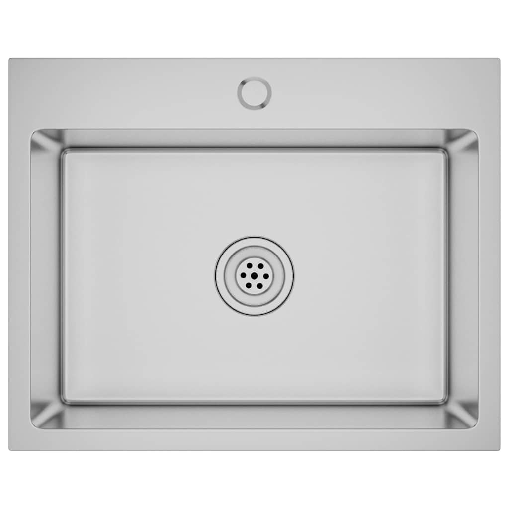 Lavello Da Cucina Lavorato A Mano In Acciaio Inox - Image 2