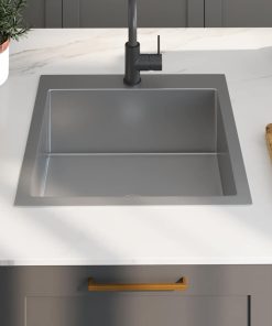 Lavello Da Cucina Lavorato A Mano In Acciaio Inox