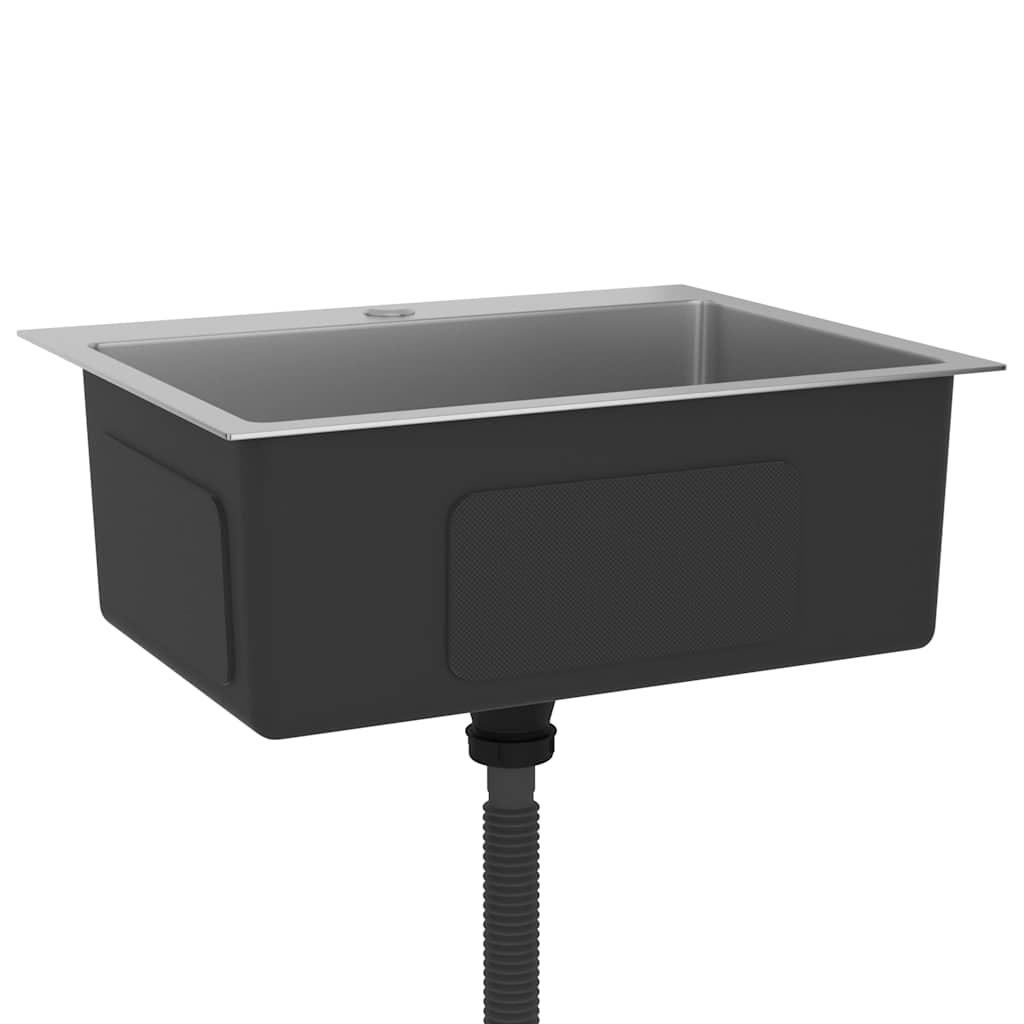 Lavello Da Cucina Lavorato A Mano In Acciaio Inox - Image 6