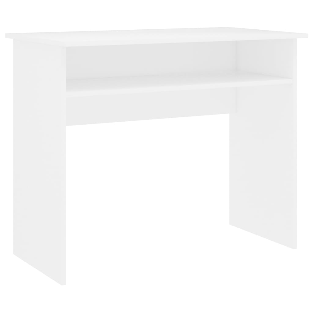 Scrivania Bianca 90x50x74 Cm In Legno Multistrato - Image 5