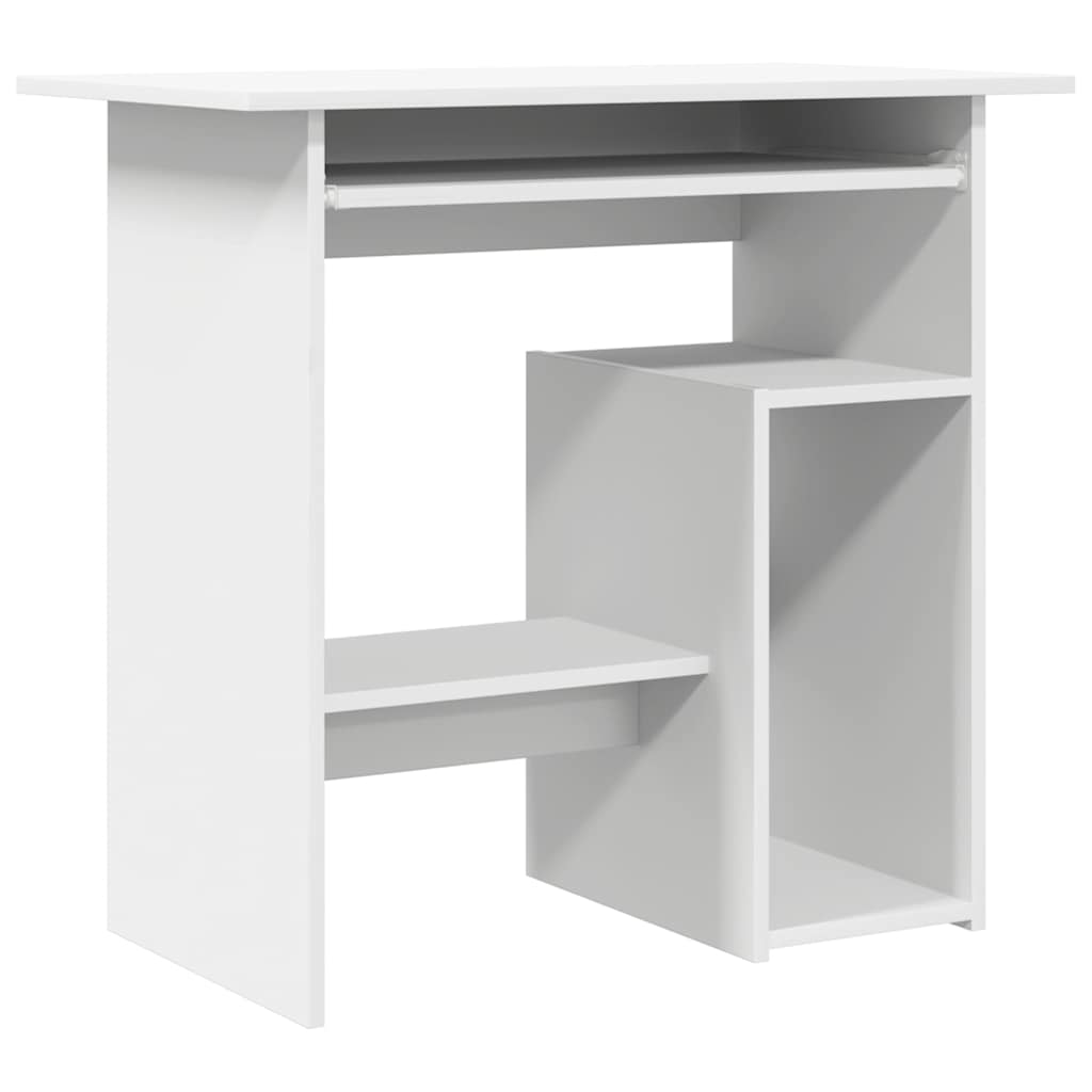 Scrivania Bianca 80x45x74 Cm In Legno Multistrato - Image 5