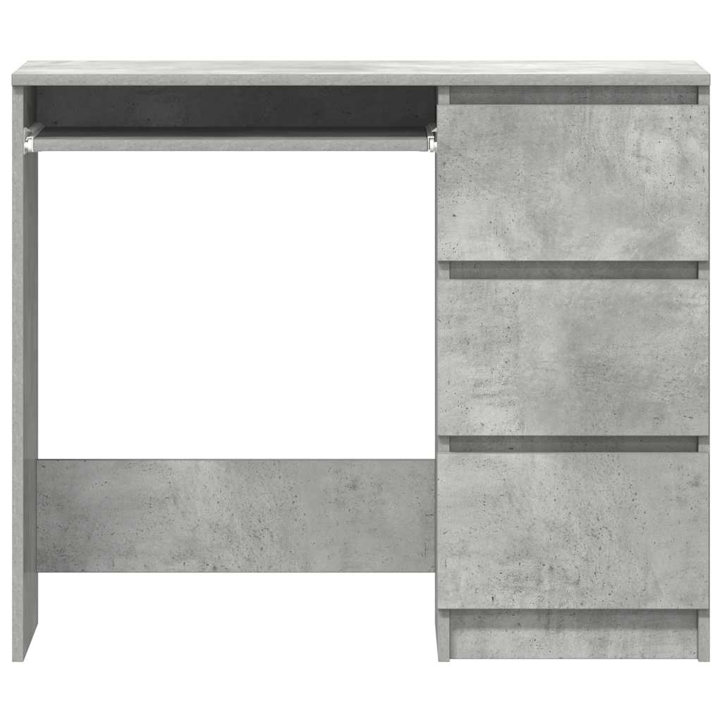 Scrivania Grigio Cemento 90x45x76 Cm In Legno Multistrato - Image 5
