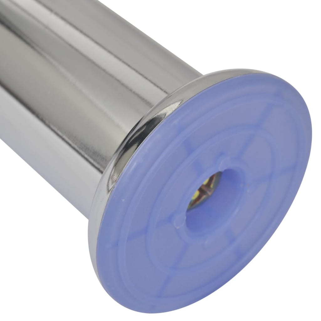 Set 4 Gambe Rotonde Per Sofa Cromate 120 mm - Image 3
