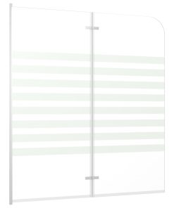 Cabina Da Bagno 120x140 Cm In Vetro Temperato A Righe