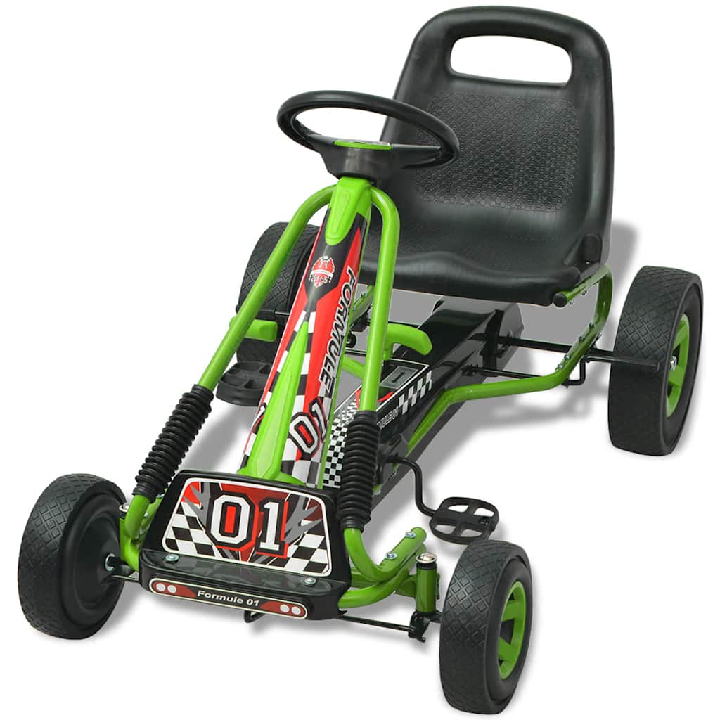 Go Kart A Pedali Con Seduta Regolabile Verde