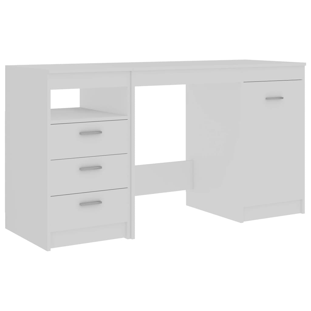 Scrivania Bianca 140x50x76 Cm In Legno Multistrato - Image 6