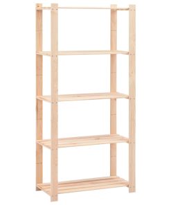 Scaffali A 5 Livelli 2 Pz 80x38x170 Cm In Massello Pino 250 kg
