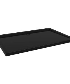 Piatto Doccia In Abs Rettangolare Nero 80x120 cm