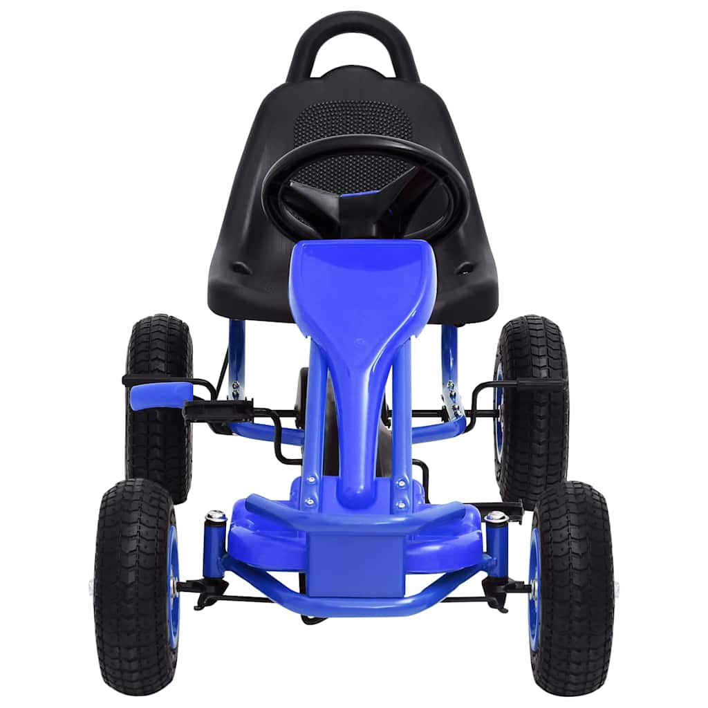 Go Kart A Pedali Con Pneumatici Blu