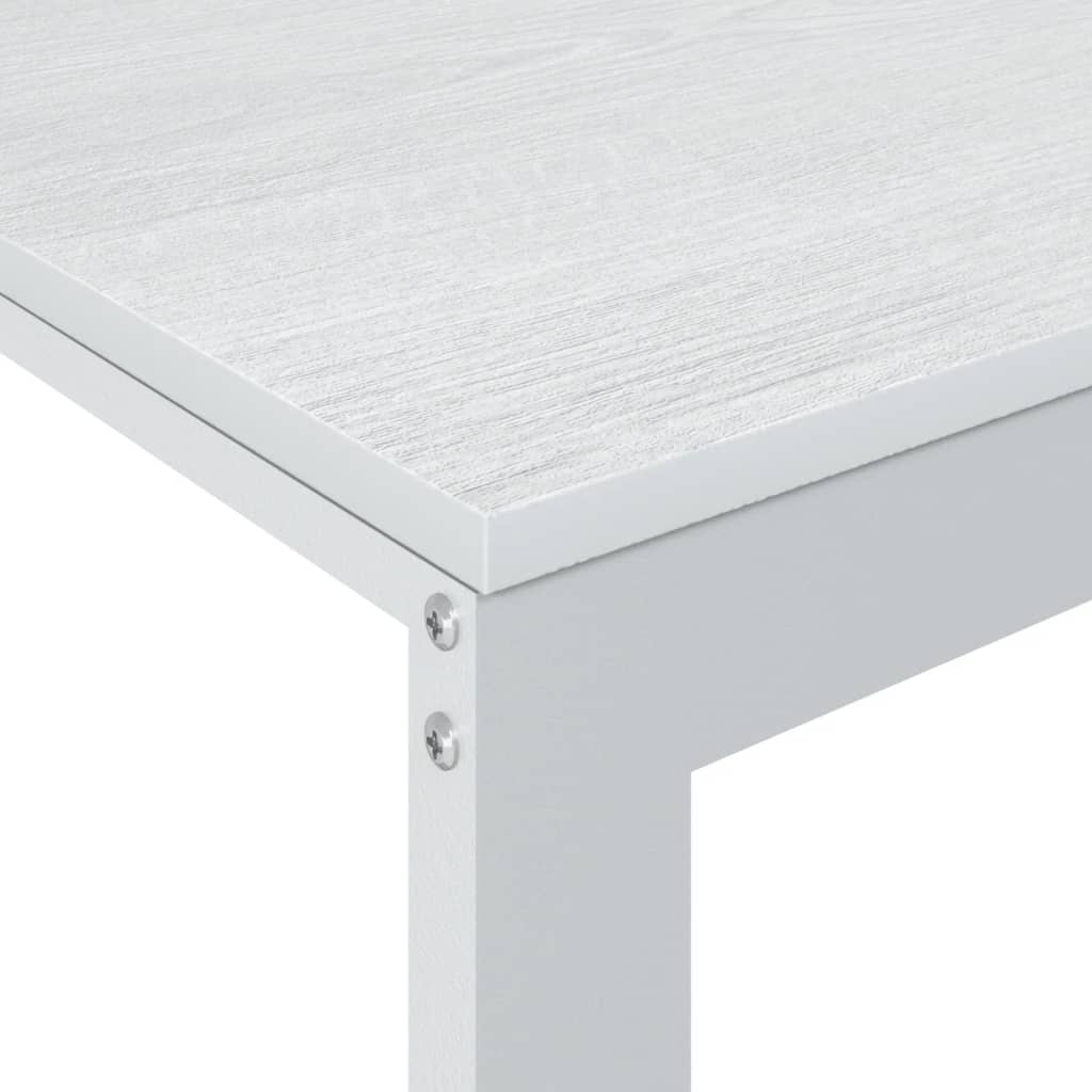 Scrivania Per Computer Bianca 110x60x73 Cm In Legno Multistrato - Image 3