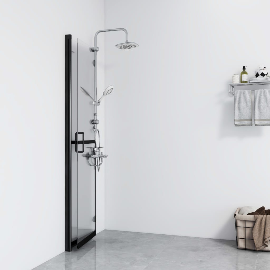 Parete Per Doccia WalK-In Pieghevole In Vetro Esg 80x190 cm - Image 6