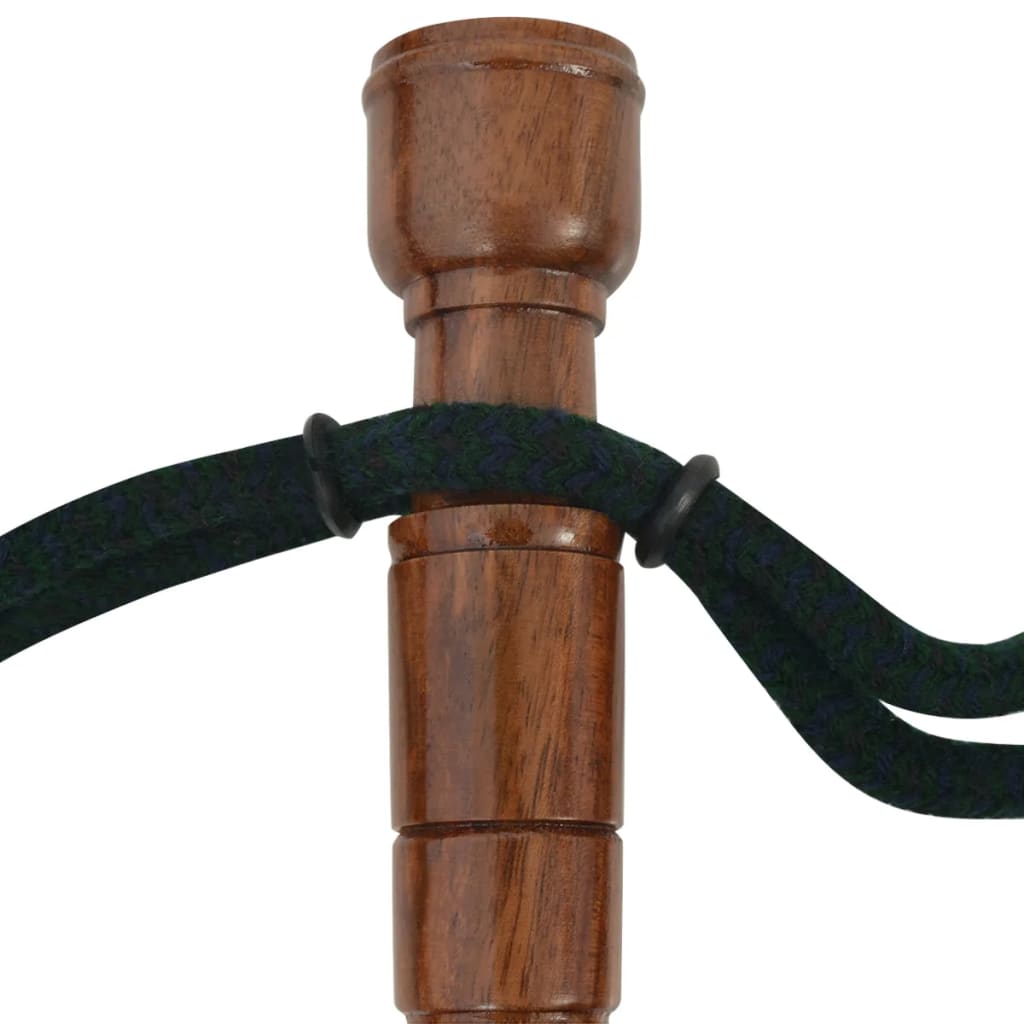 Cornamusa Scozzese Per Bambini In Watch Tartan Nero E Verde