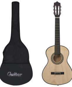 Chitarra Classica Principianti E Bambini Con Custodia 1/2 34"