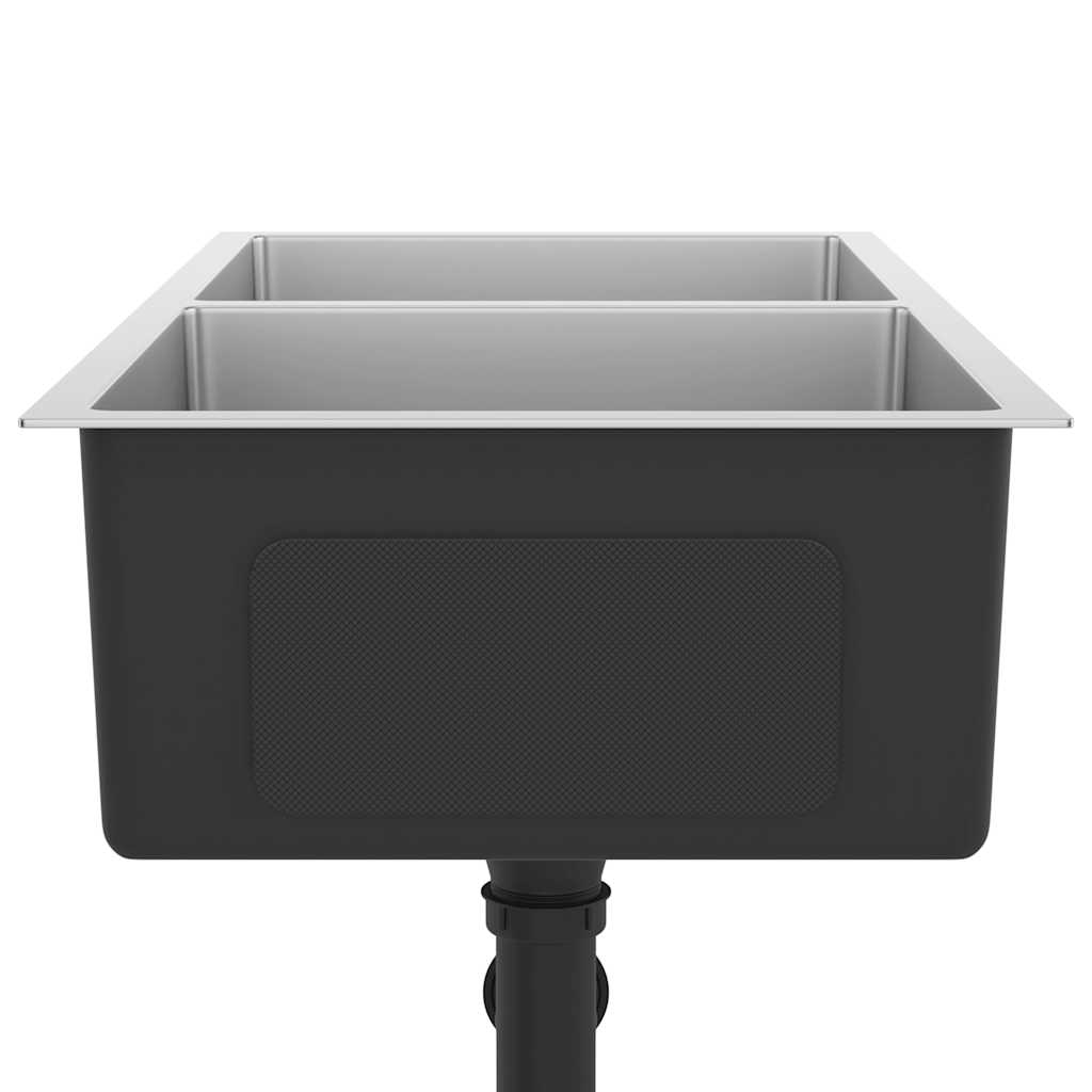 Lavello Da Cucina Lavorato A Mano In Acciaio Inox - Image 2