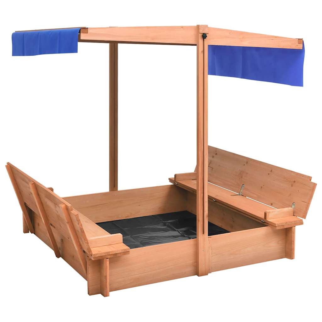 Sabbiera Con Tetto In Legno Di Abete 112x112x112 cm