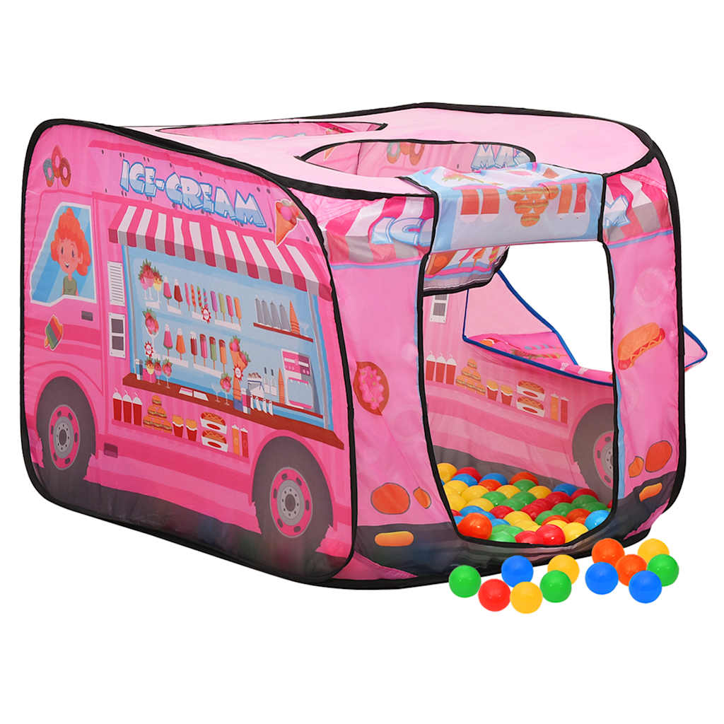 Tenda Da Gioco Per Bambini Rosa Con 250 Palline 70x112x70 cm - Image 6