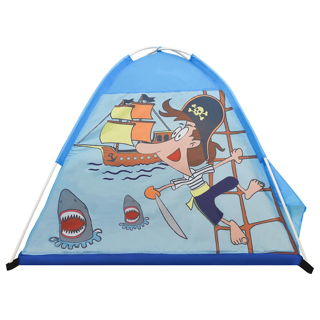 Tenda Da Gioco Per Bambini Blu Con 250 Palline 120x120x90 cm