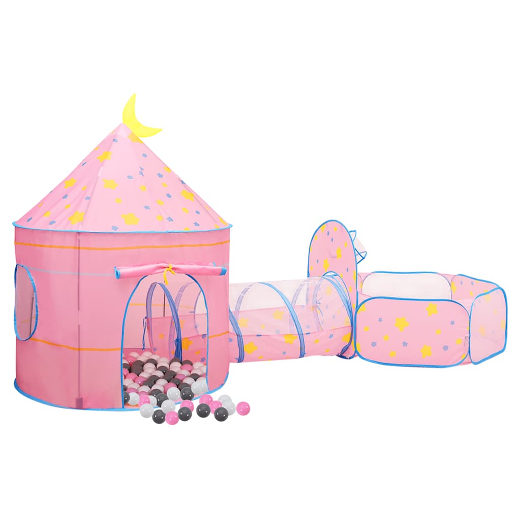Tenda Da Gioco Per Bambini Rosa Con 250 Palline 301x120x128 cm - Image 5