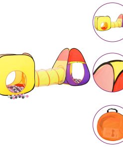 Tenda Da Gioco Per Bambini 250 Palline Multicolore 255x80x100cm