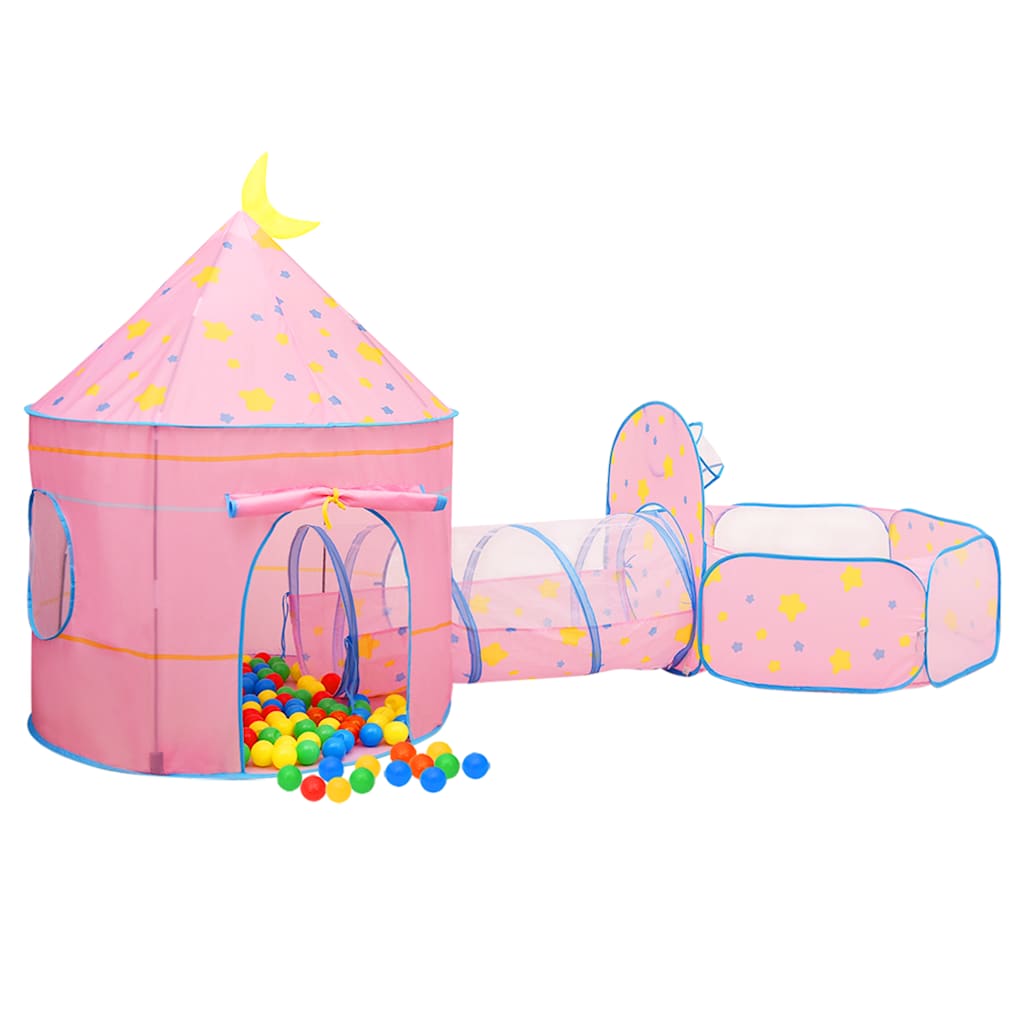 Tenda Da Gioco Per Bambini Rosa Con 250 Palline 301x120x128 cm - Image 6