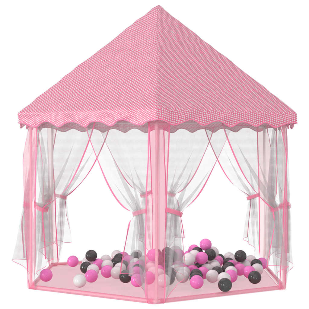 Tenda Da Gioco Principessa Con 250 Palline 133x140 Cm Rosa - Image 3