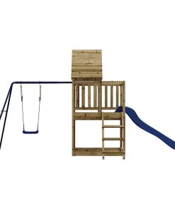 Set Da Gioco Da Esterno In Legno Di Pino Impregnato