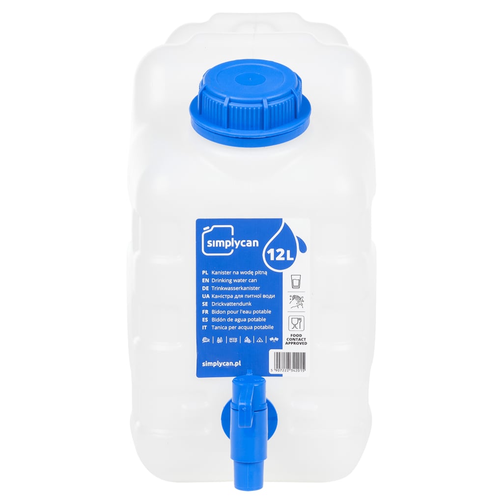 Contenitore Acqua Con Rubinetto Trasparente 10 L In Plastica - Image 3