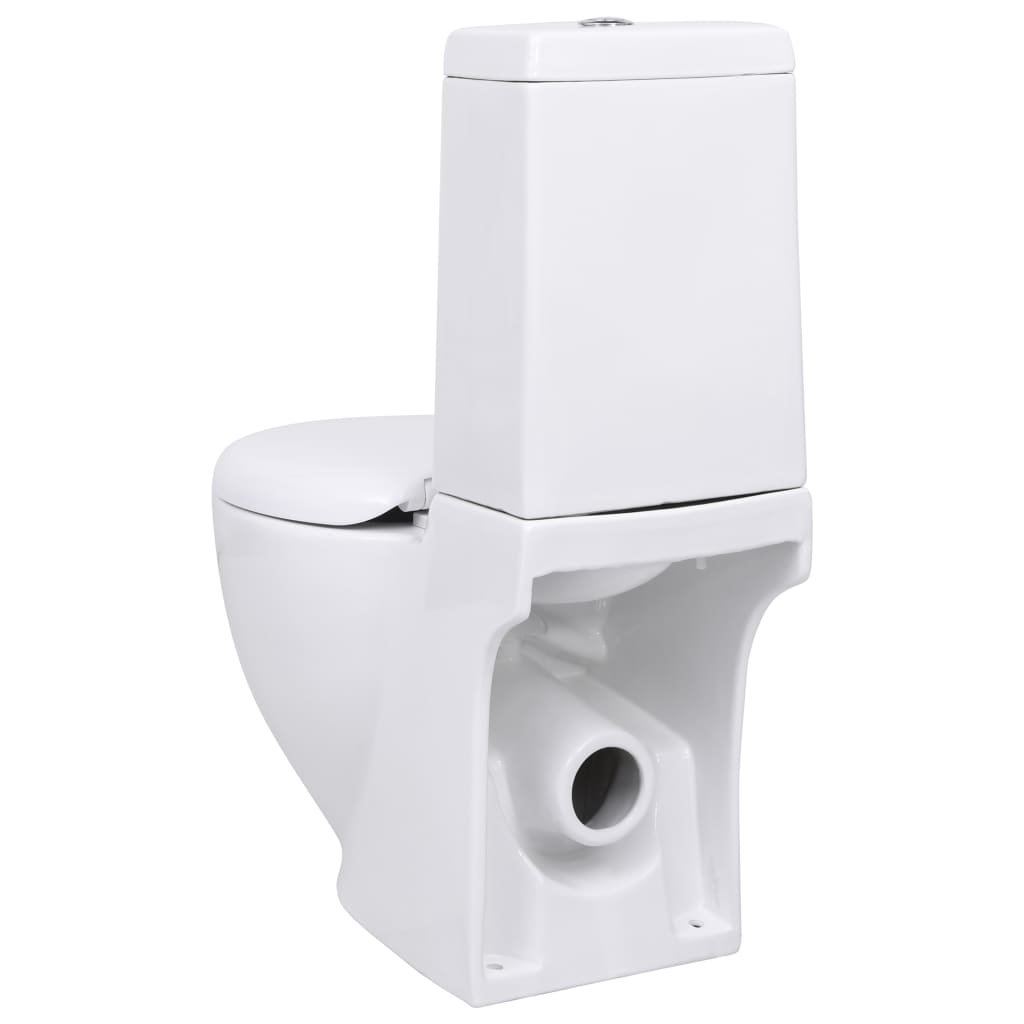 Vaso Wc In Ceramica Con Scarico Dietro Bianco - Image 3