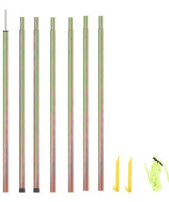 Aste Per Parasole A Vela 2 Pz 200 Cm In Acciaio Zincato