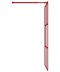 Parete Per Doccia WalK-In Vetro Trasparente Esg 115x195cm Rossa