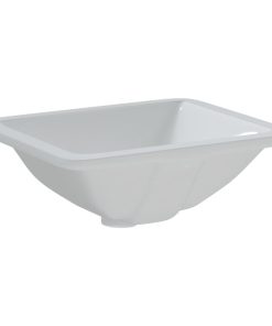 Lavandino Da Bagno Bianco 36,5x32x15,5 Cm Rettangolare Ceramica