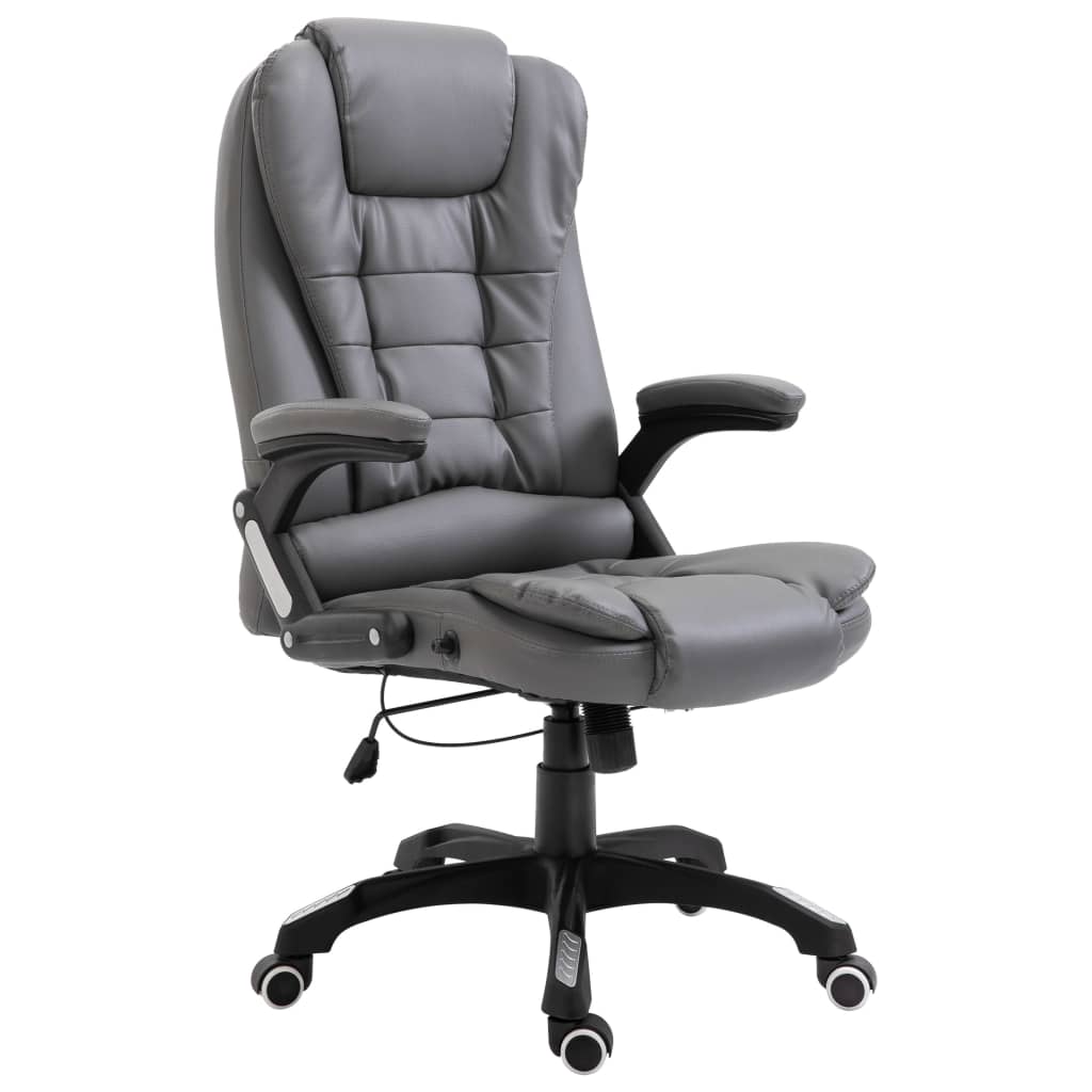 Sedia Da Ufficio Antracite In Similpelle - Image 6