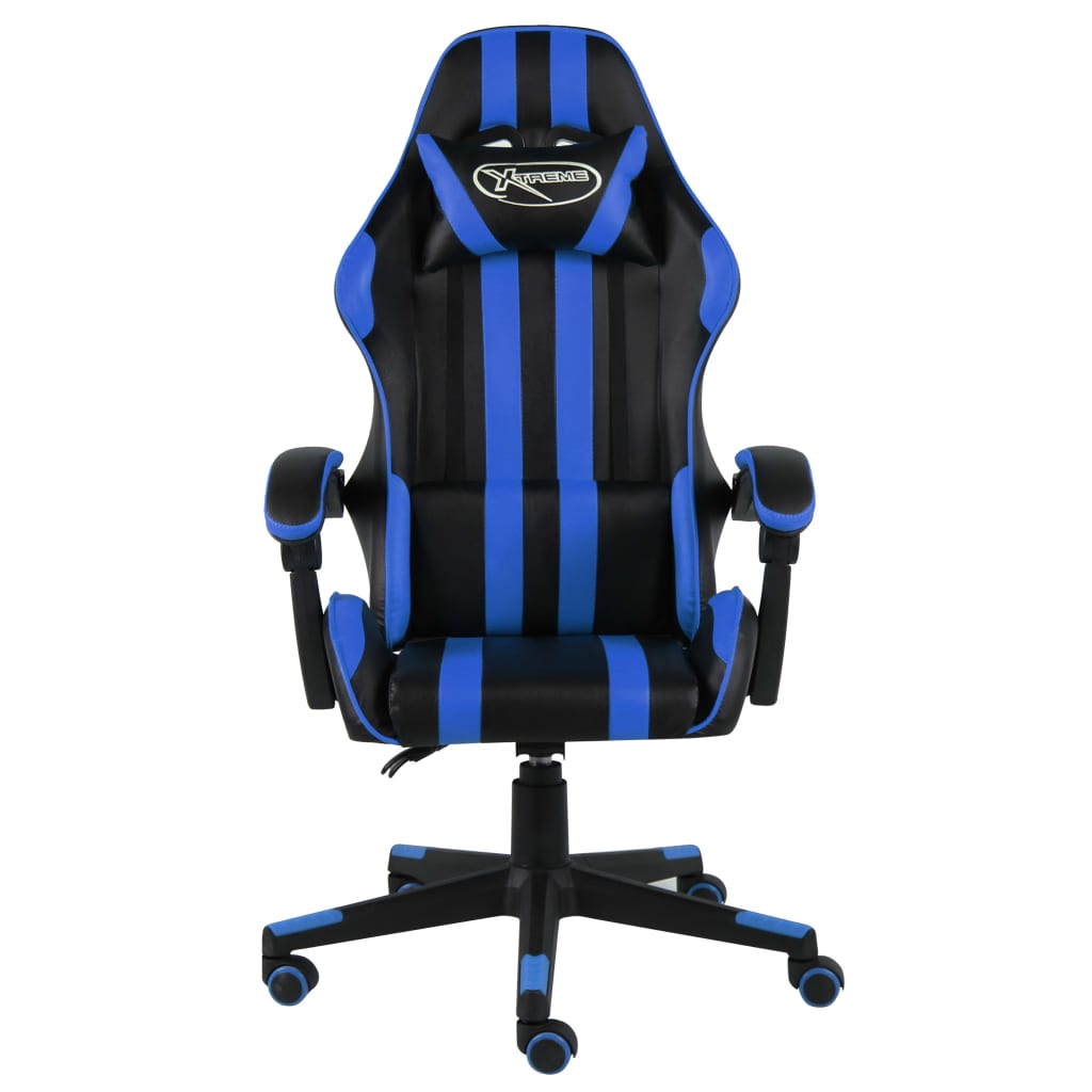 Sedia Da Gaming Nero E Blu In Similpelle - Image 6