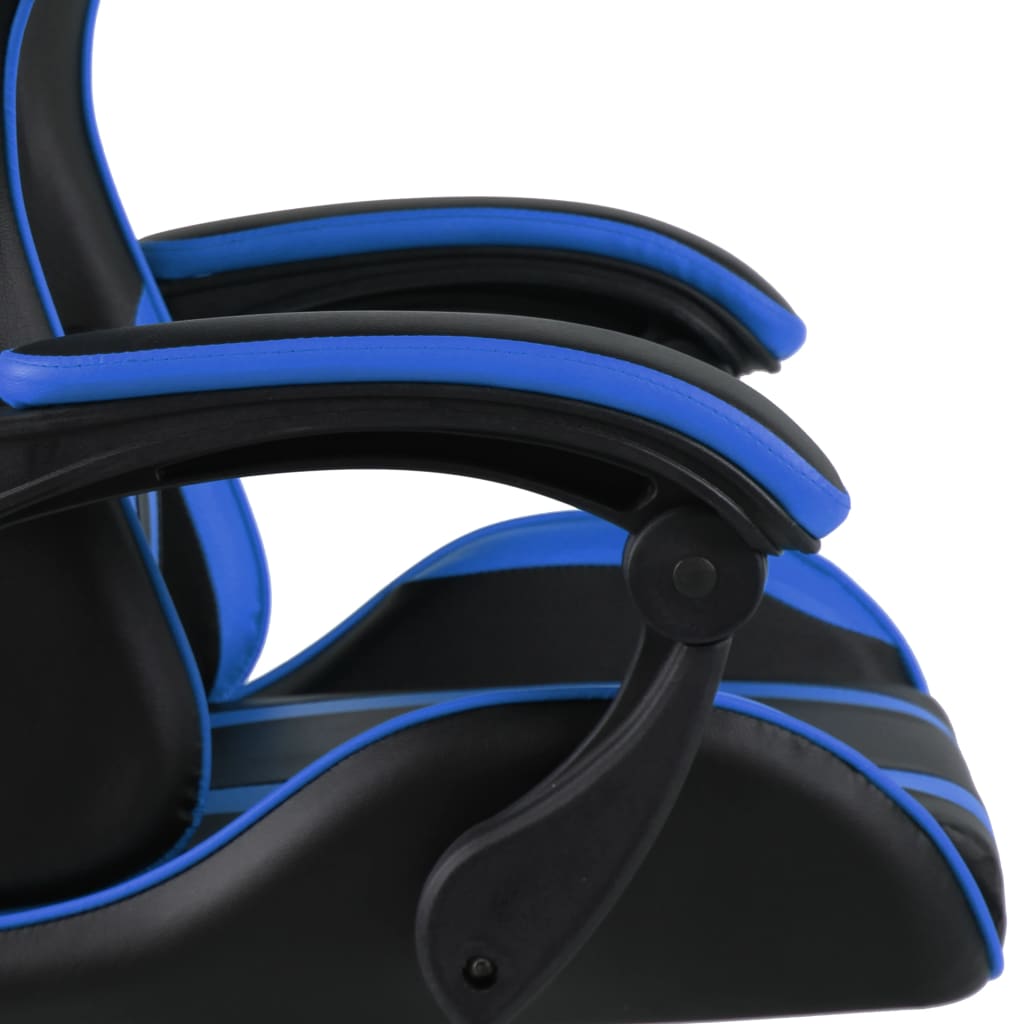 Sedia Da Gaming Nero E Blu In Similpelle - Image 3
