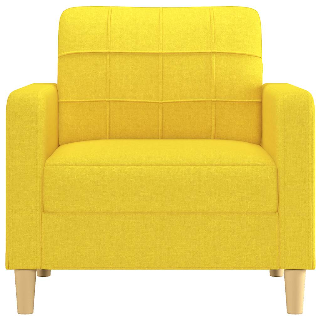 Poltrona Giallo Chiaro 60 Cm In Tessuto - Image 3