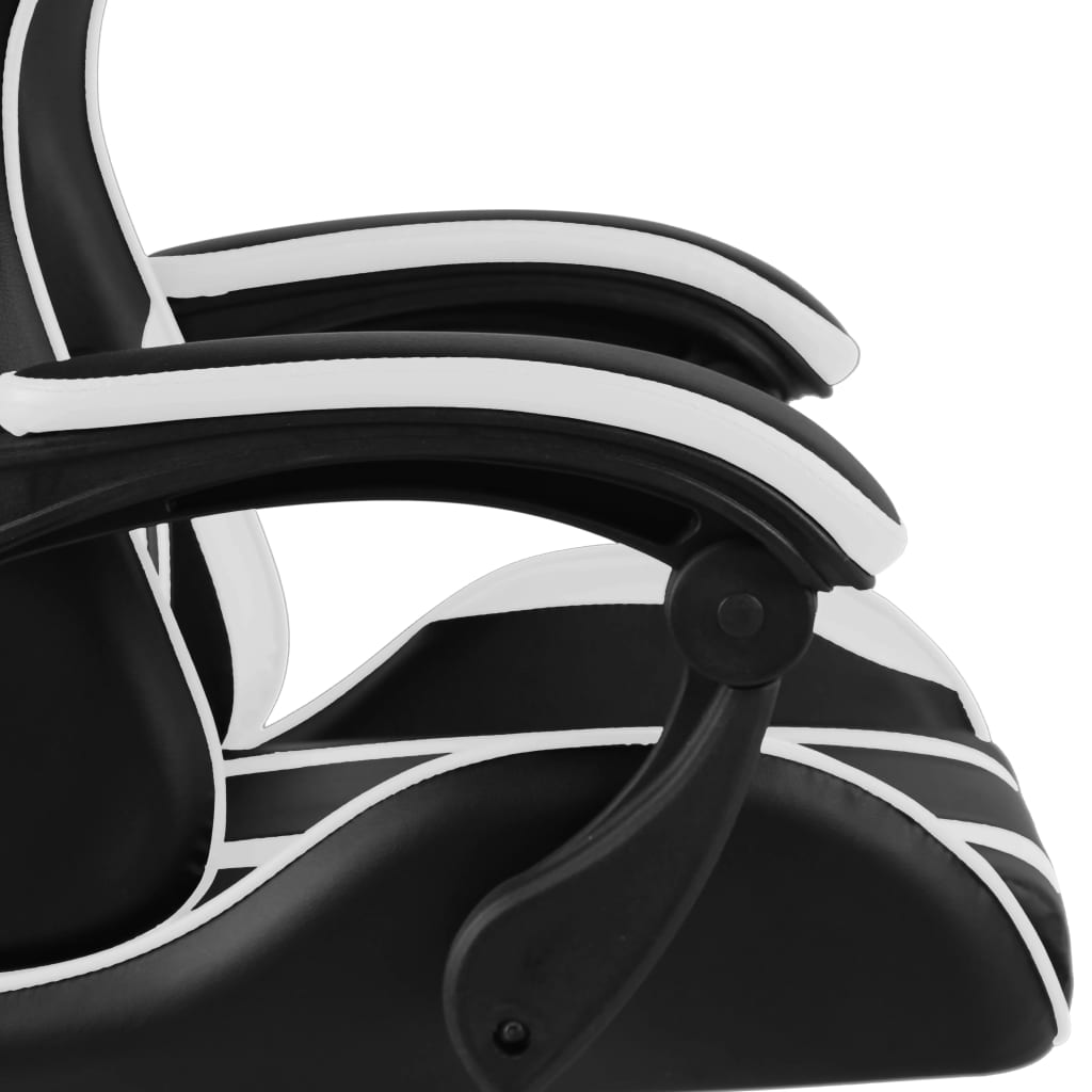 Sedia Da Gaming Nero E Bianco In Similpelle - Image 4
