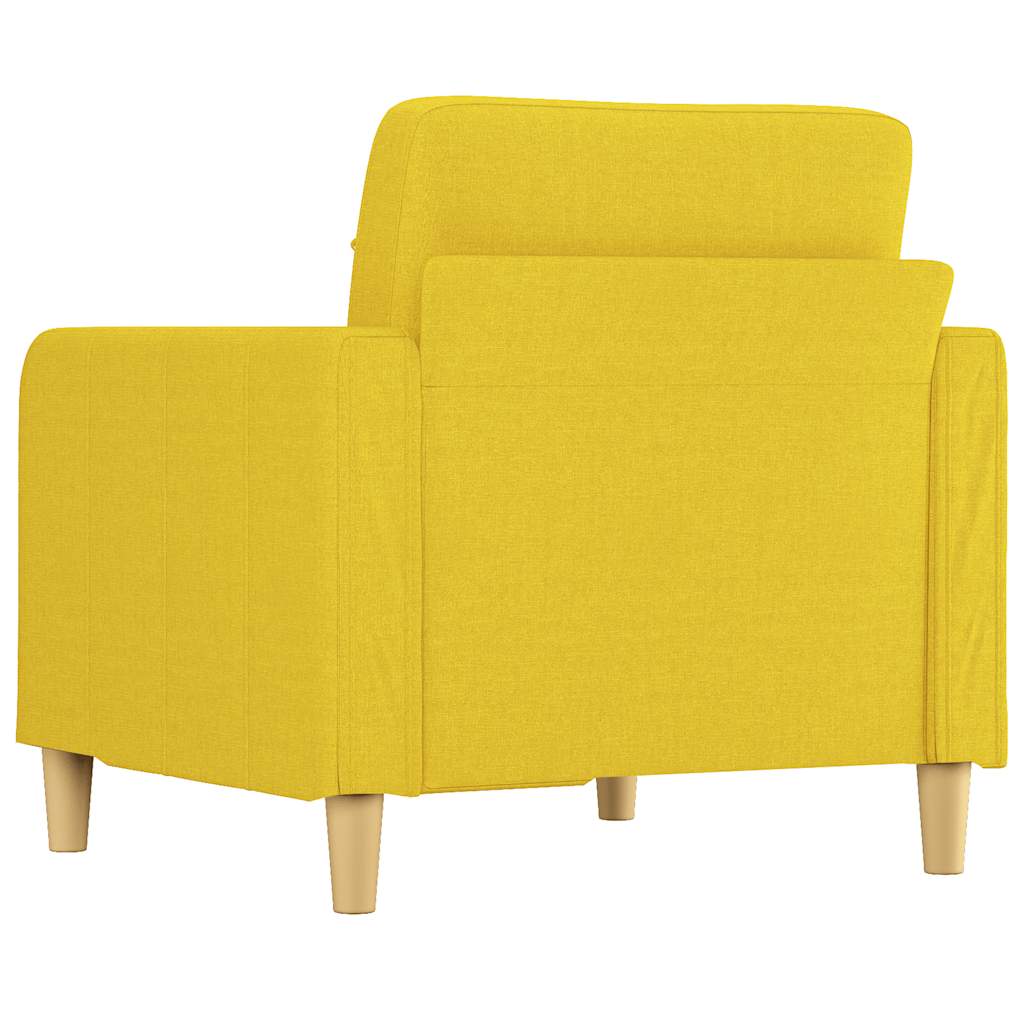 Poltrona Giallo Chiaro 60 Cm In Tessuto