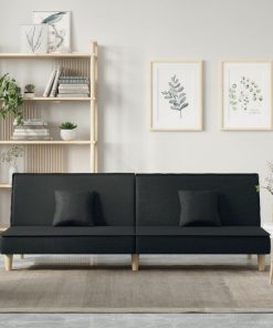 Divano Letto Nero In Tessuto